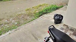 After the party, the babe waits for the Uber and I convince her to go to my house.