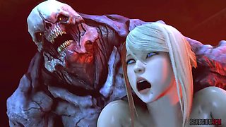 Samus Aran fuck monster
