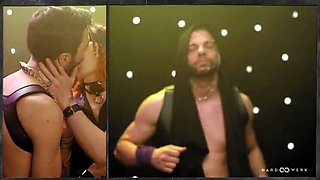 Hot Foursome in Berlin Club - Brunette & Redhead Give Blowjob & Hardcore Sex
