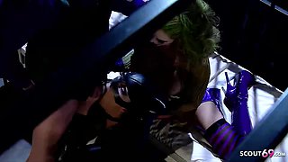 Joker FFM threesome orgy Porn Parody