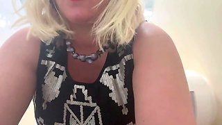 New Year Public Toilet Pissing, Masturbate and Dirty Talk