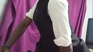 18 Year Old Horny School Girl, Sucks and Ride Cock for a First Time, Her Face Shows Enjoyment with Older Man