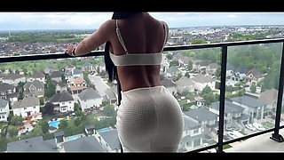 Striptease on the Balcony