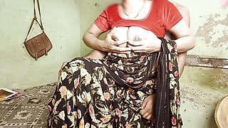 Newly married hot bhabhi went to brother - in - law room and quenched her pussy thirst.