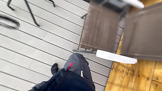 Dickflash Roof Cafe Adventure Cum Inside
