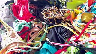 My Latina Stepmom Tries on Bikinis to Tease Me Before Creampie