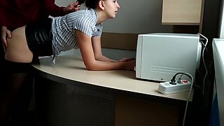 Boss Fucks Insatiable Secretary Hard In Office And Covers Her With Cum - Verified Amateurs