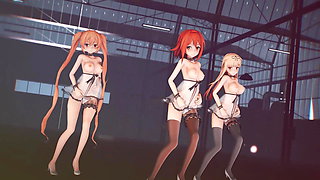 Mmd R-18 Anime Girls Sexy Dancing (clip 21)