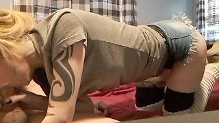 Bukkake BJ in Slouch Socks 2