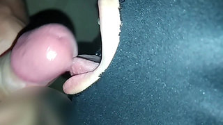 Delicious Cuckold Kiss, Tame Cuckold Takes Milk Together with Wife