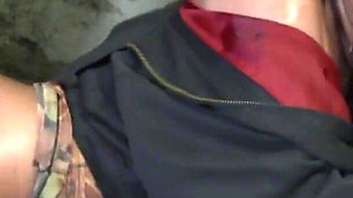Cute big ass chick gets fucked and sprayed on her pussy