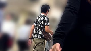 Amateur hottie fucked outdoor in public