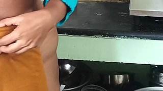 House Maid Fucking in Kitchen Slap