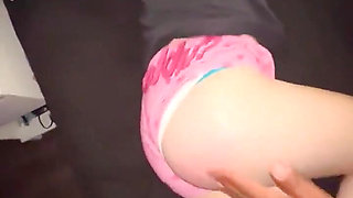 Teen Cutie Getting Her Big Ass Spanked Hard