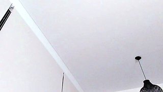 Brunette Tranny jerking in hard dick in solo Webcam