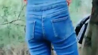 Extremely rareExpertible outdoor hook-upBeautiful and beautiful breasted lady and cannon friends have passionate outdoor fieldLying on a big branch with legs without condom: Big Tits, Blowjob  Asian Porn