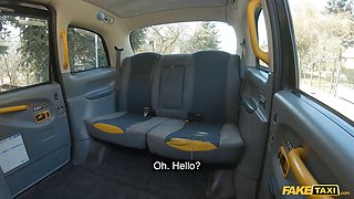 Fake cab hot milfy nurse takes care of the drivers blue nuts