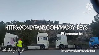 Teenager french tart offers a truck driver a free fellatio - real amateur