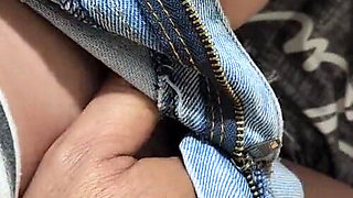 Fingering My 19 Year Old Girlfriend in Her Tight Jeans