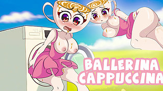 CAPPUCCINA BALLERINA in washing machine.TUNG SAHUR FUCKED HER! Hentai