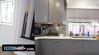 Exxxtra petite - petite latina chicka gets her Tight Pussy wrecked for pranking her gigantic stepbro