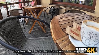 Vip4k. blond had fun in a public wc