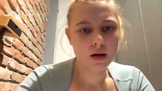 Extreme Squirting in Public Place. Fingering Pussy and Cum a Lot