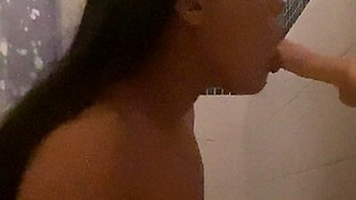 Big titted glory hole blowjob slut fucks and loves facial