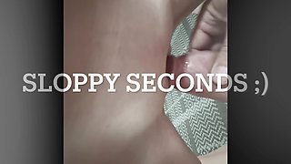 Whore Moan takes BBC creampies. After breeding, husband films and takes sloppy seconds.