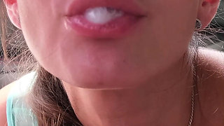 Wife's Friend Help Me with Cumshot in Car - Cheating POV