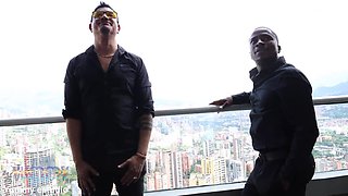 Big booty latina whore Antonella Jones fucked by 2 big black cocks in an intense DP scene first time