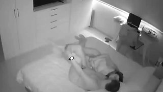 Hidden cam captures sex starved wife cheating on husband