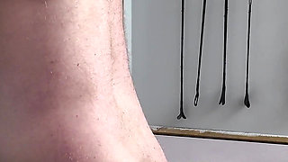 Latex Bubble Gets Flogged and Cained Part 2