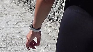 BEACH ADVENTURE. perfect tits & big ass exposed in public gets fucked after topless .mp4