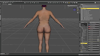 Creating Kandy Kisses a pregnant 3d character
