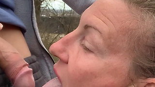 Eager Piss & cum swallowing submissive gilf