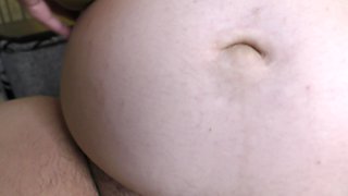Super Fast and Big Creampie in Pregnant Wife Pussy! Cumming Like a Virgin - Milky Mari