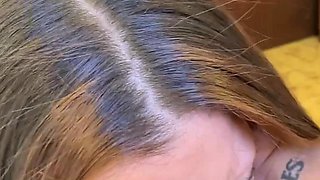 POV My Stepsis Gives Me a Blowjob and I Cum in Her Mouth When We Are Alone at Home!