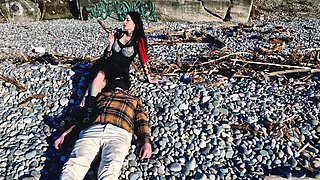 I like to smoke and look at the sea with my human ashtray next to me. Cigarette smoking fetish