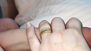 Step mom grabs step son dick making him hard for fun