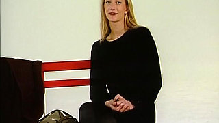 Classy Babe From Germany Got Her Perfect Outfit off but Lingerie Stays