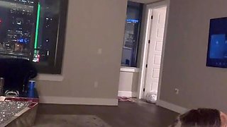 Shameless black hussy exciting blowjob