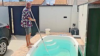 Wife Caught At Home Being Fucked By The House Pool Guy!