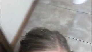 MILF Whore Takes Hard Cock in the Bathroom