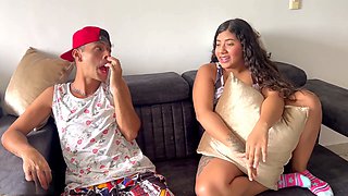 I drop by my sexy Indian stepsister and end up banging her till I finish