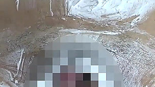 Female Boss Shaves Pubic Hair of Male Employees for Lingerie Models, Draws Lingerie on His Bodies, and Colors It with Hot Wax