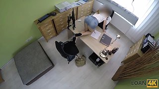 Loan4k. slut bangs with loan agent to repair her husband's car