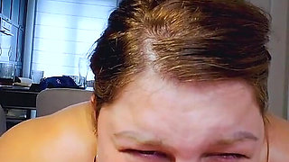 My Hot Wife Taking My Dick Deep Until Cum Hits Her Throat