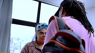 Extreme Fat Granny Squirts During Anal Sex