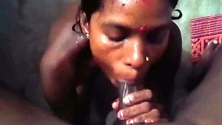 Desi Bhabhi Anita Fucks Hard in Friend's Room - Deep Throat & Cumshot